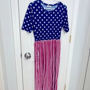 Flag dress 4th of July ready